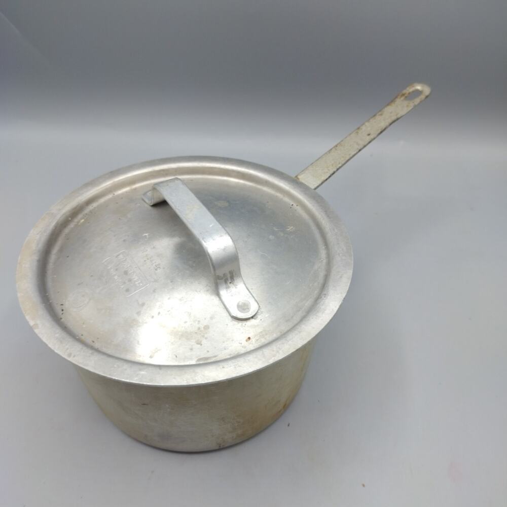 Vintage Aluminum Wear-Ever No. 4341 1/2 6 1/2" Round Pot And Lid